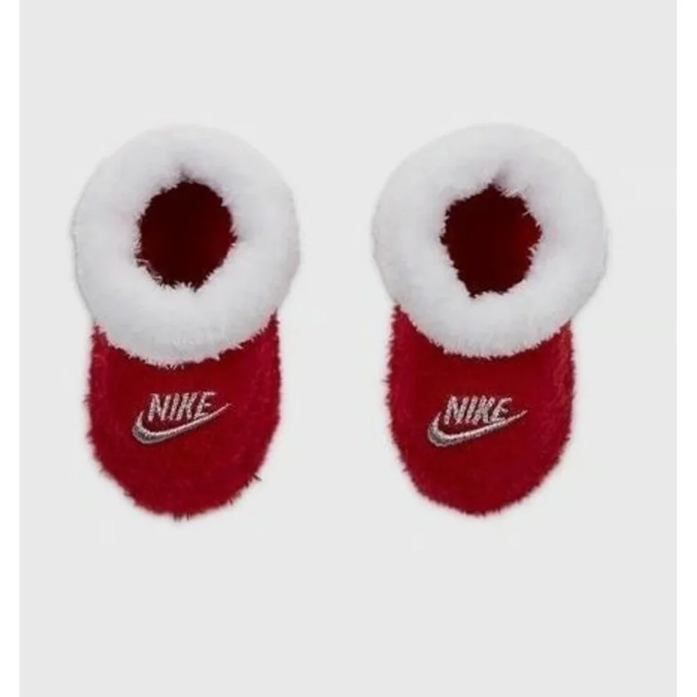 Nike Baby Booties Ornament GIFT BOX SET‎ 6 Red/Check/Pink/Blue White Multis NB